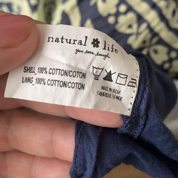 NATURAL LIFE Floral Purple and Cream Mini Dress - Picture 5 of 6